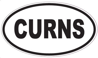 CURNS - Oval Sticker