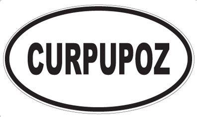 CURPUPOZ - Oval Sticker