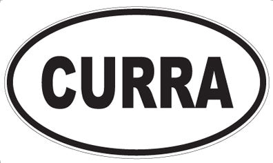 CURRA - Oval Sticker