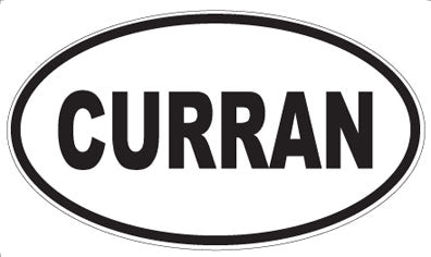 CURRAN - Oval Sticker
