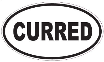 CURRED - Oval Sticker
