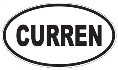 CURREN - Oval Sticker