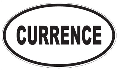 CURRENCE - Oval Sticker