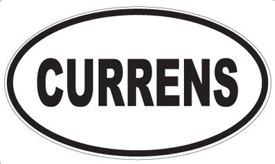 CURRENS - Oval Sticker