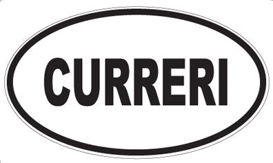 CURRERI - Oval Sticker