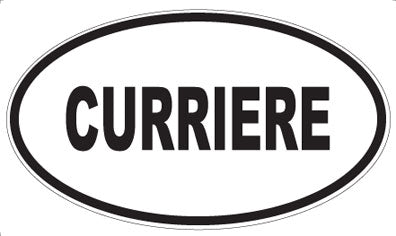 CURRIERE - Oval Sticker