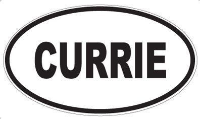 CURRIE - Oval Magnet