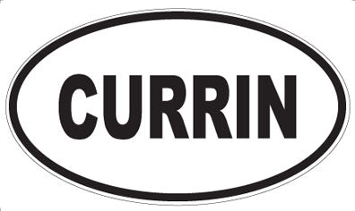 CURRIN - Oval Sticker
