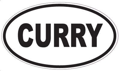 CURRY - Oval Magnet