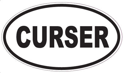 CURSER - Oval Sticker