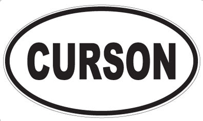 CURSON - Oval Sticker