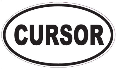 CURSOR - Oval Sticker