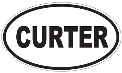 CURTER - Oval Sticker