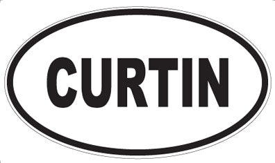 CURTIN - Oval Sticker