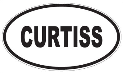CURTISS - Oval Sticker