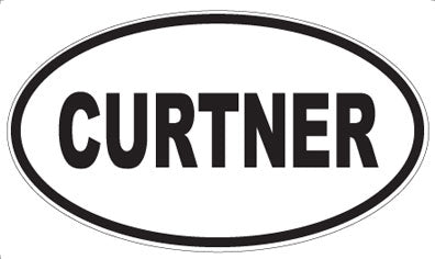 CURTNER - Oval Sticker