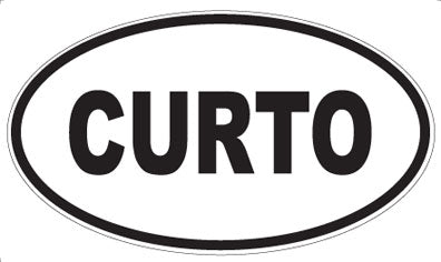 CURTO - Oval Sticker