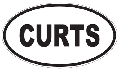 CURTS - Oval Sticker