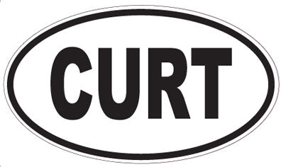 CURT - Oval Sticker