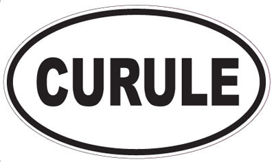 CURULE - Oval Sticker