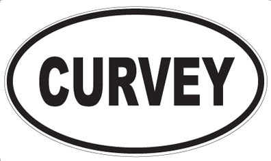 CURVEY - Oval Sticker