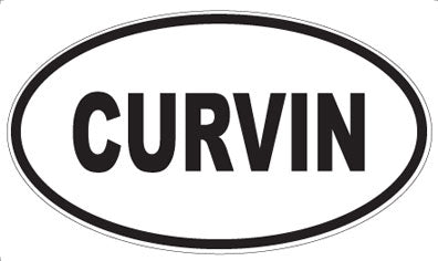 CURVIN - Oval Sticker