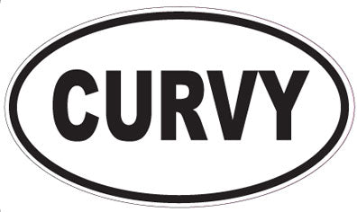 CURVY - Oval Sticker
