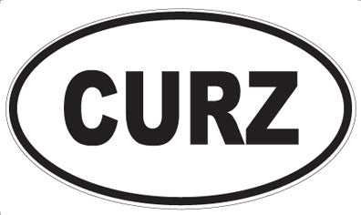 CURZ - Oval Sticker