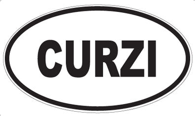 CURZI - Oval Sticker