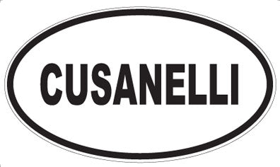 CUSANELLI - Oval Sticker