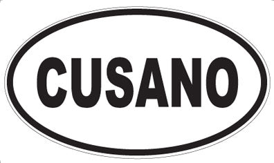 CUSANO - Oval Sticker