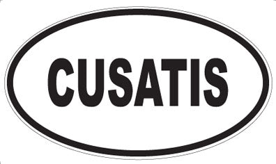 CUSATIS - Oval Sticker