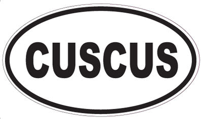 CUSCUS - Oval Sticker