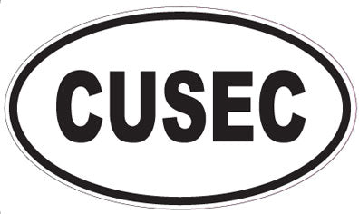 CUSEC - Oval Sticker