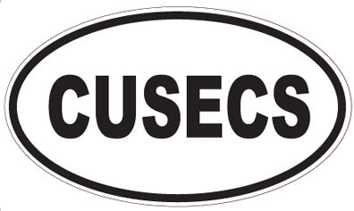 CUSECS - Oval Sticker