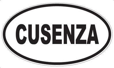 CUSENZA - Oval Sticker