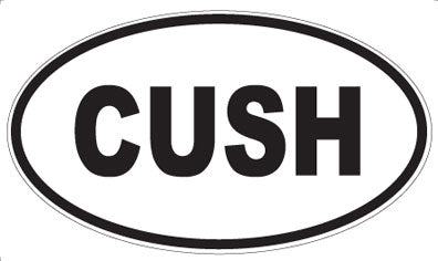 CUSH - Oval Sticker