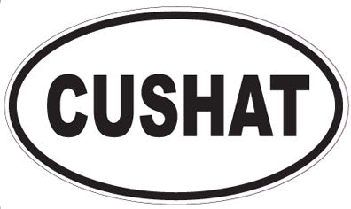 CUSHAT - Oval Sticker
