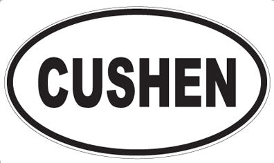 CUSHEN - Oval Sticker