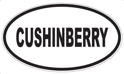 CUSHINBERRY - Oval Sticker