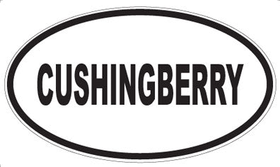 CUSHINGBERRY - Oval Sticker