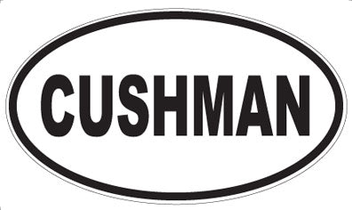 CUSHMAN - Oval Sticker