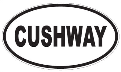 CUSHWAY - Oval Sticker