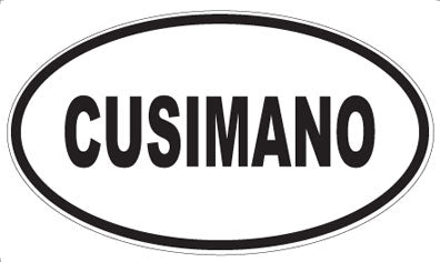 CUSIMANO - Oval Sticker