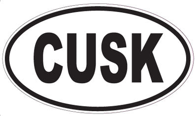 CUSK - Oval Sticker