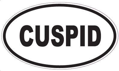 CUSPID - Oval Sticker