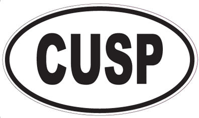 CUSP - Oval Sticker