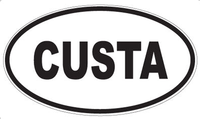 CUSTA - Oval Sticker
