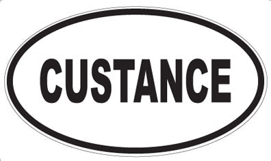 CUSTANCE - Oval Sticker