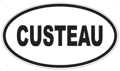 CUSTEAU - Oval Sticker